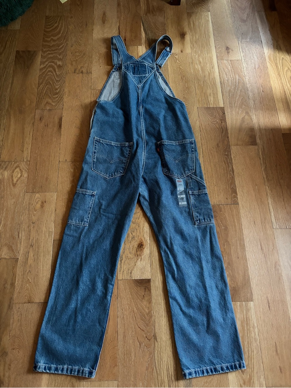 Levi's Blue Denim Relaxed Fit Overalls